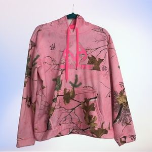 Pink camo hoodie